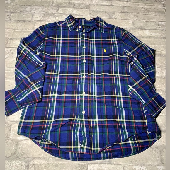 RALPH LAUREN: BOYS BUTTON UP LONG SLEEVE SHIRT - Picture 7 of 11